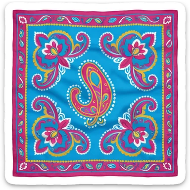 hipster bandana no human sticker