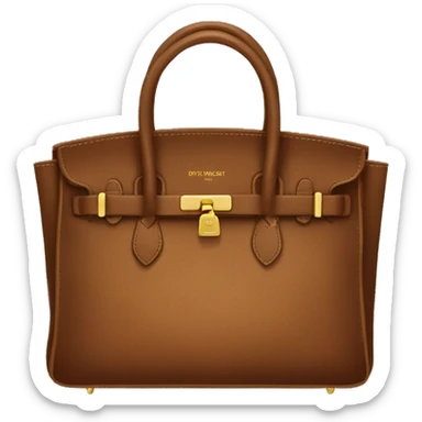 Brown birkin bag sticker