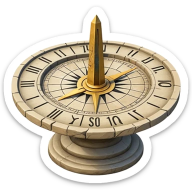 Sundial sticker