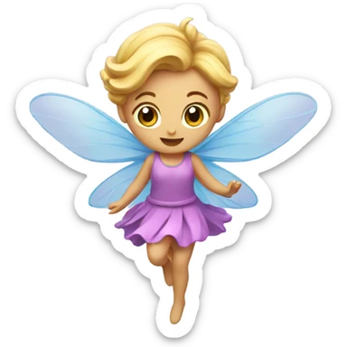 Flying fairy set sticker