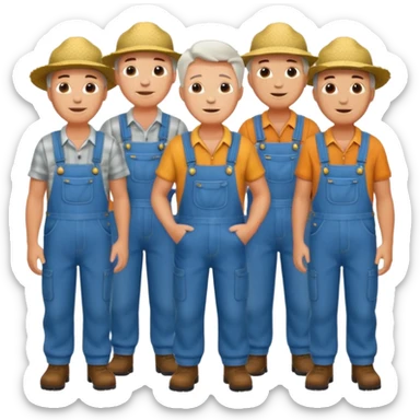 White farmers sticker