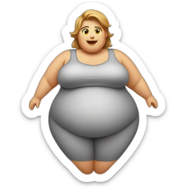 obese-woman-belly sticker