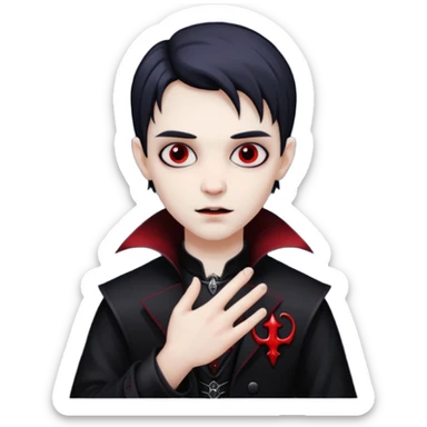 Young vamp life hand sticker