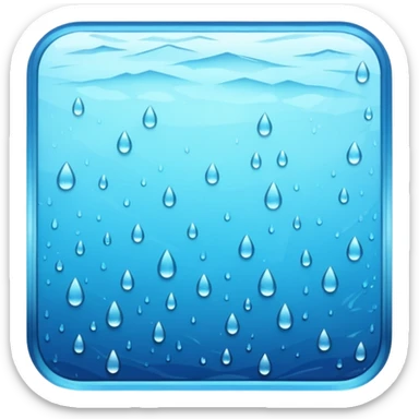 rainy window sticker