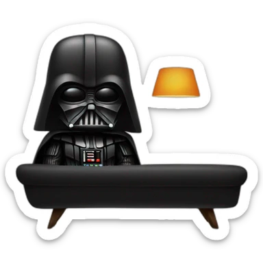 Dark vador sur un canapé sticker