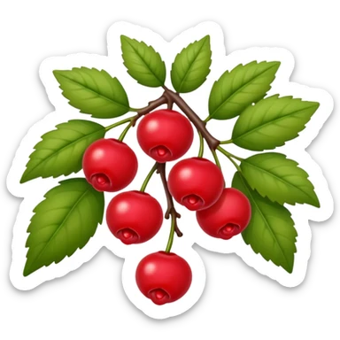 bush with a few berries sticker