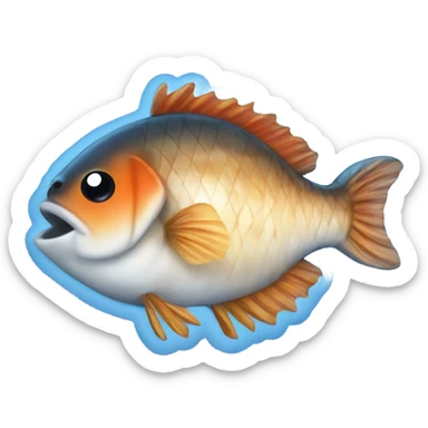 Sweet and sour fish sticker