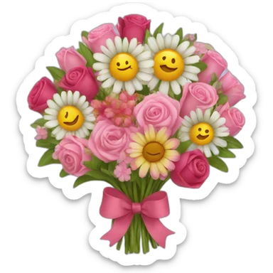 mother's day bouquet sticker