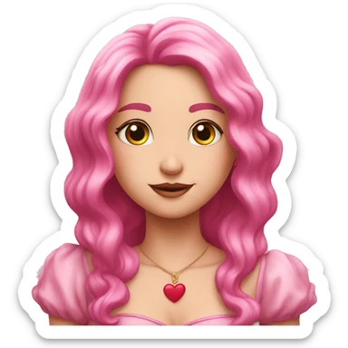 corazon rosa sticker