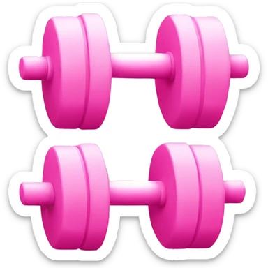 Pink weights sticker