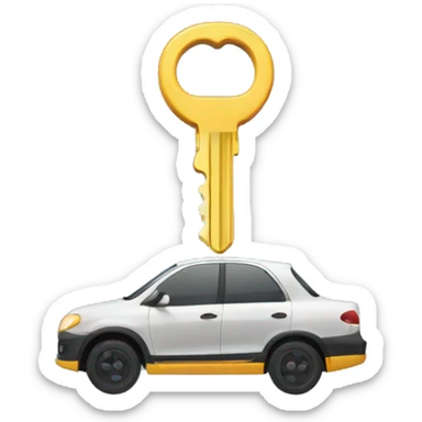 car key towing sticker