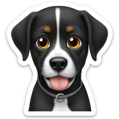Perro con ocico negro sticker