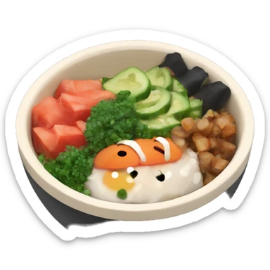 poke bowl sticker