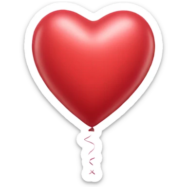 heart shaped balloon sticker