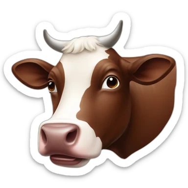 chocolate milk cow sticker
