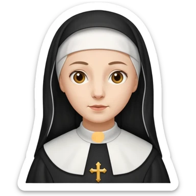 A nun sticker
