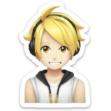 kagamine Len vocaloid sticker