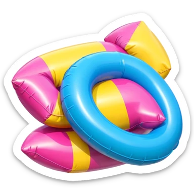   jeff koons style inflatable abstract art SPAM sculpture  sticker
