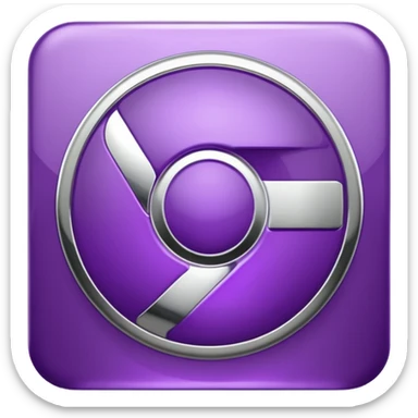 dark purple google chrome logo sticker