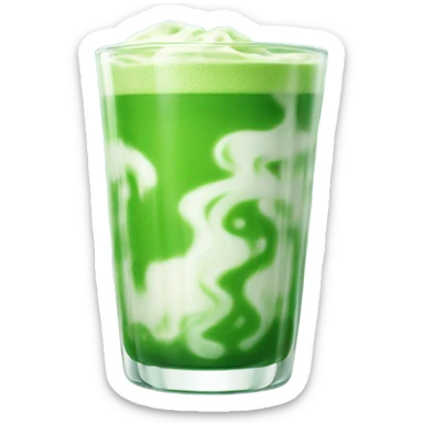 iced milk matcha sticker