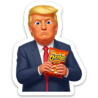 donald trump chetos sticker