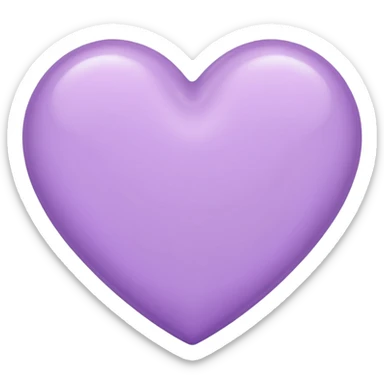 LIGHT PURPLE heart emoji sticker