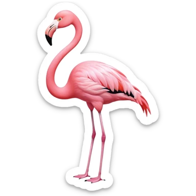 Flamingo emoji sticker