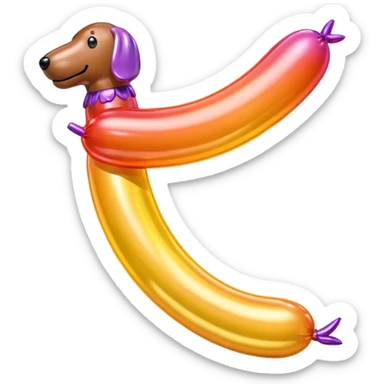 SPAM  saysage jeff koons style inflatable balloon sausage sculpture art  sticker