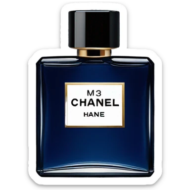 dark blue chanel men's perfume sticker