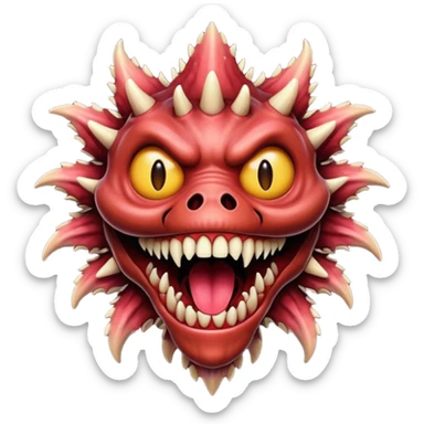 maak een emojie van de demogorgean van stranger things  sticker