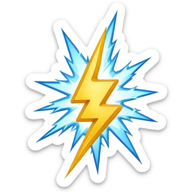 lightning bolt sticker