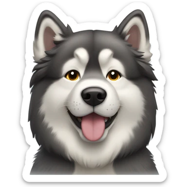 alaskan malamute dog sticker