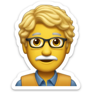 anthony sejourne white man graphic designer sticker