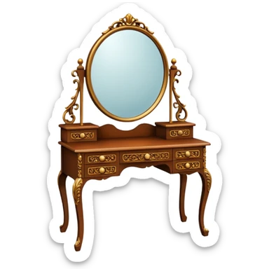 Dressing table. sticker