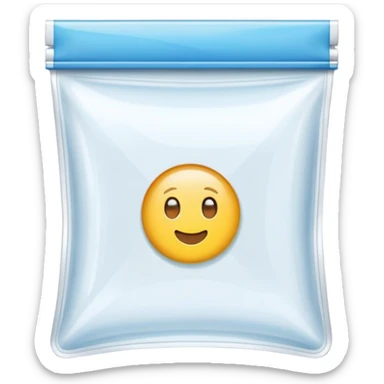 empty ziplock bag sticker