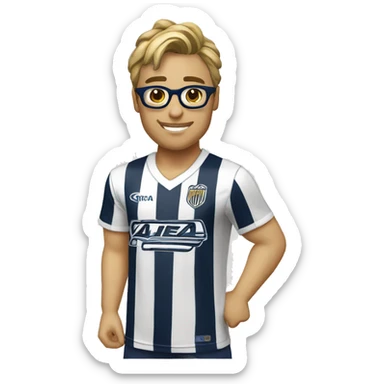 Camiseta alianza lima con lentes sticker