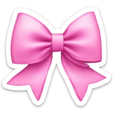A coquette bow that’s pink sticker