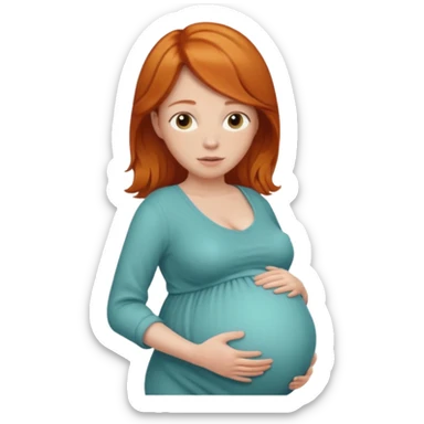Pregnant ginger who’s name is Theodore  sticker