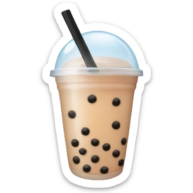 Bubble tea sticker