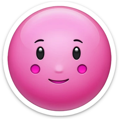 pink planet  sticker