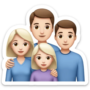 family aill white sticker