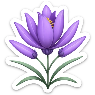 LAVENDER flower sticker