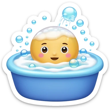 bubble bath sticker