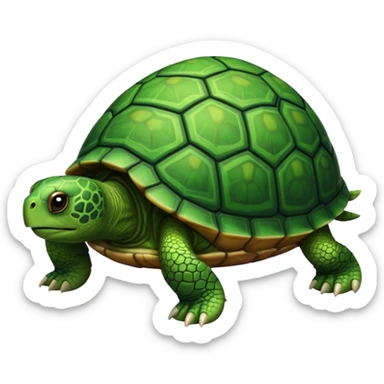 turtle walking sticker