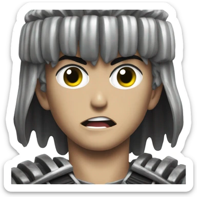 Guts from berserk enraged  sticker