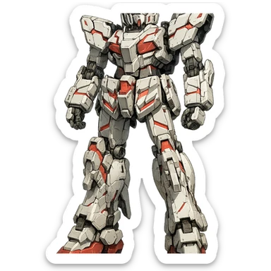 Full-height Gundam RX-0 Unicorn sticker