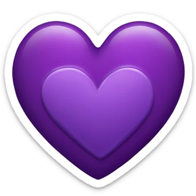A purple heart broken  sticker