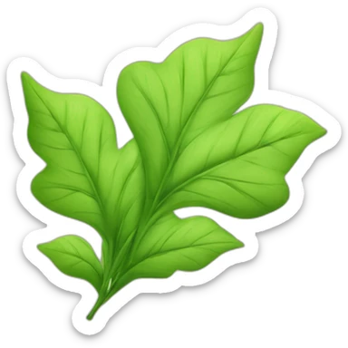 5 feuille d’érable japonais verte symetrique sticker