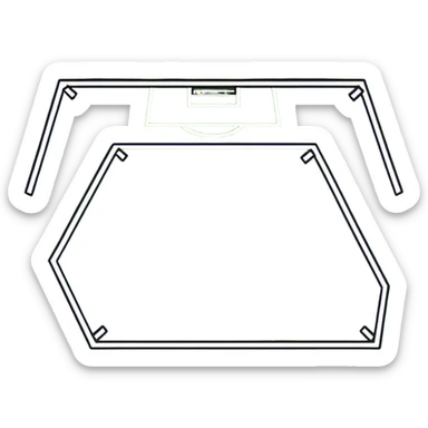 simple grass sport ground sticker