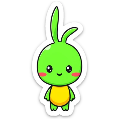 Sprunki character, cute and fun cartoon character sticker